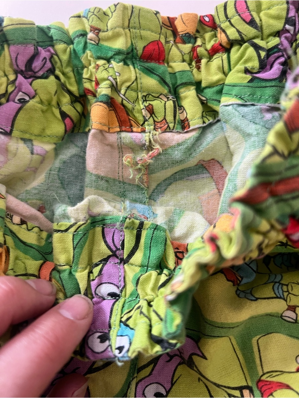 Vintage Teenage Mutant Ninja Turtles handmade shorts kids - Picture 8 of 9